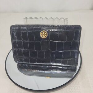 TORY BURCH Black Leather Wallet